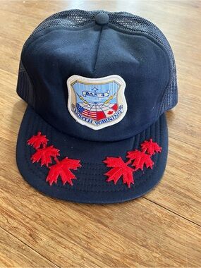 VTG North Warning System BAR-4 Radar Station Trucker Hat Navy Blue Military NWS